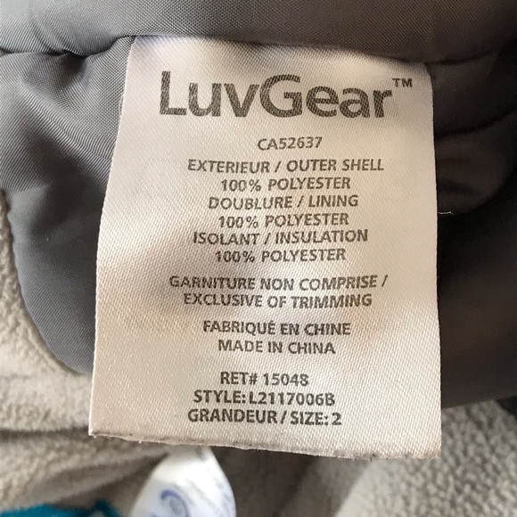 3/20$ Luv Gear baby kids bib / snow overalls / snowsuit size 2 - Picture 9 of 10